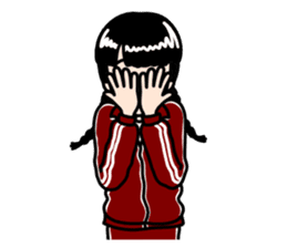 Rustic Tracksuit Girl sticker #1010375