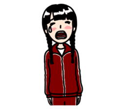 Rustic Tracksuit Girl sticker #1010385
