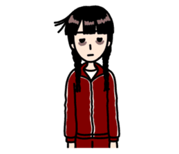 Rustic Tracksuit Girl sticker #1010386
