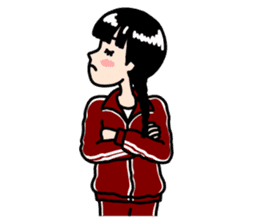 Rustic Tracksuit Girl sticker #1010388
