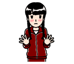 Rustic Tracksuit Girl sticker #1010392