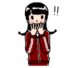 Rustic Tracksuit Girl sticker #1010393