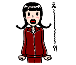 Rustic Tracksuit Girl sticker #1010394
