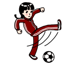 Rustic Tracksuit Girl sticker #1010400