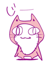 Pink Cat Alien sticker #1010774