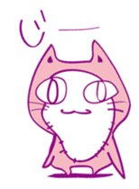 Pink Cat Alien sticker #1010774