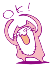 Pink Cat Alien sticker #1010775