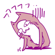 Pink Cat Alien sticker #1010777