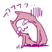 Pink Cat Alien sticker #1010777