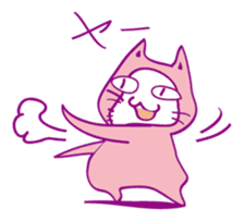Pink Cat Alien sticker #1010785
