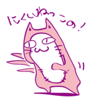 Pink Cat Alien sticker #1010786