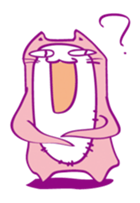 Pink Cat Alien sticker #1010787
