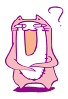 Pink Cat Alien sticker #1010787