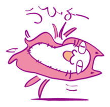 Pink Cat Alien sticker #1010792