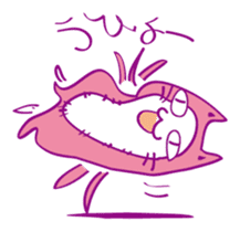 Pink Cat Alien sticker #1010792