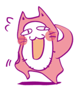Pink Cat Alien sticker #1010794