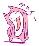 Pink Cat Alien sticker #1010797