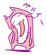 Pink Cat Alien sticker #1010797