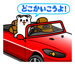 Mustela erminea okomaru & kojyo sticker #1011851