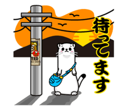 Mustela erminea okomaru & kojyo sticker #1011862