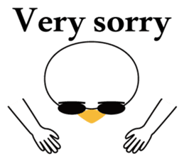 Nose sunglasses excuse himself in Eng sticker #1012089