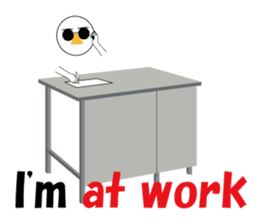 Nose sunglasses excuse himself in Eng sticker #1012096