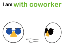 Nose sunglasses excuse himself in Eng sticker #1012100