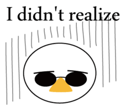 Nose sunglasses excuse himself in Eng sticker #1012102