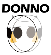 Nose sunglasses excuse himself in Eng sticker #1012103