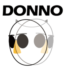 Nose sunglasses excuse himself in Eng sticker #1012103