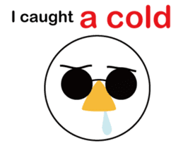 Nose sunglasses excuse himself in Eng sticker #1012104