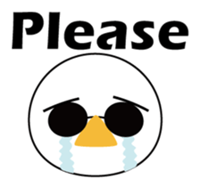 Nose sunglasses excuse himself in Eng sticker #1012105