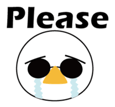 Nose sunglasses excuse himself in Eng sticker #1012105