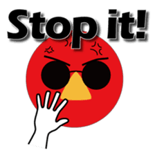 Nose sunglasses excuse himself in Eng sticker #1012106