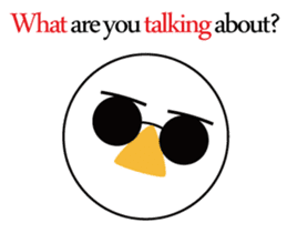 Nose sunglasses excuse himself in Eng sticker #1012108