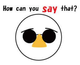 Nose sunglasses excuse himself in Eng sticker #1012109