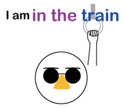 Nose sunglasses excuse himself in Eng sticker #1012111