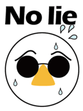 Nose sunglasses excuse himself in Eng sticker #1012112