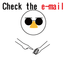 Nose sunglasses excuse himself in Eng sticker #1012118