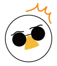 Nose sunglasses excuse himself in Eng sticker #1012119