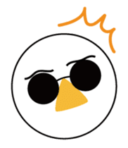 Nose sunglasses excuse himself in Eng sticker #1012119