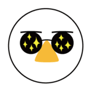 Nose sunglasses excuse himself in Eng sticker #1012120