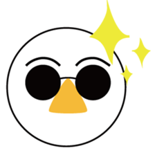 Nose sunglasses excuse himself in Eng sticker #1012126