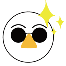 Nose sunglasses excuse himself in Eng sticker #1012126