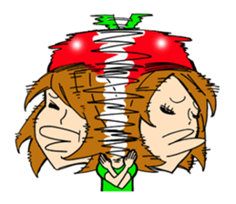 Apple Girl sticker #1012953