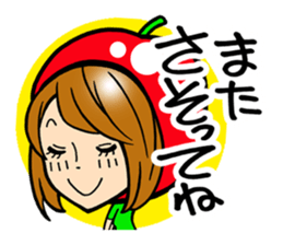 Apple Girl sticker #1012956