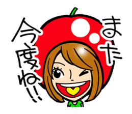 Apple Girl sticker #1012957