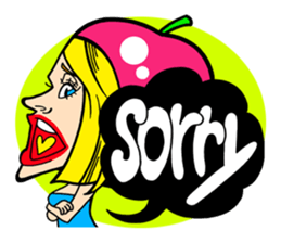 Apple Girl sticker #1012962