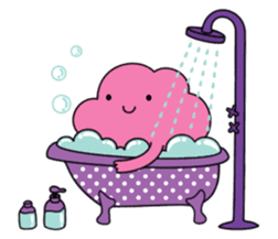 sour cherry cotton candy party sticker #1013172