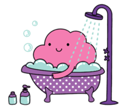 sour cherry cotton candy party sticker #1013172